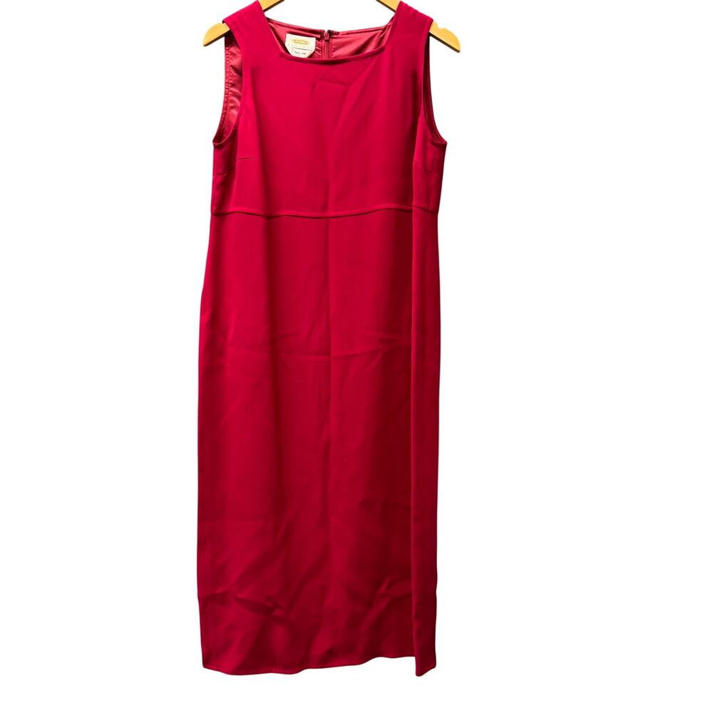 Talbots Sleeveless Maxi Dress in Bright Pink